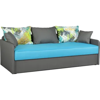 Dětská postel Nábytek PEGAS s.r.o. Válenda s čelem Oliva modrošedá