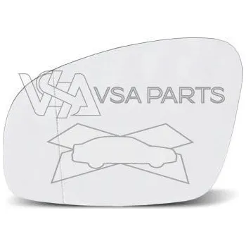 Auto zrcátko TYC Sklo levého zrcátka 5J0857521H - TYC