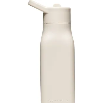 Láhev Neon Kactus dětská silikonová láhev 340 ml - šedá