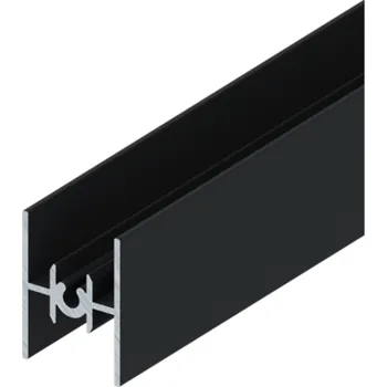 Stavební profil LAGUNA Dělící profil RAMA strukturovaná černá matná Délka profilu (m): 2,0