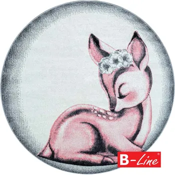 Koberec Ayyildiz Hali Kusový koberec BAMBI 850 Pink kruh Rozměr kruh 160 cm