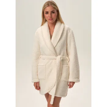 Dámský župan Ženský smetanový župan Henderson s šálovým límcem, Smetanová XXL i321_108347-464687
