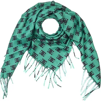 Šátek Dámský kašmírový čtvercový šátek 211531, zelené barvy 7200754-4