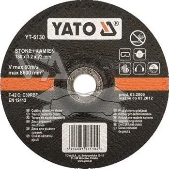 Pilový kotouč YATO Kotouč na kámen řezací