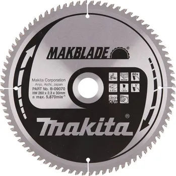 Pilový kotouč Makita B-32845 pilový kotouč 260x30mm 80T= old B-09070 free_store_pickup