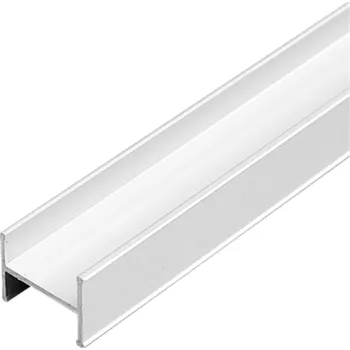 Nábytkové kování LAGUNA Dělící profil RAMA strukturovaná bílá matná Délka profilu (m): 3,0
