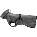 Trixie Koupací plášť / župan pro psy, šedá XL 75 cm