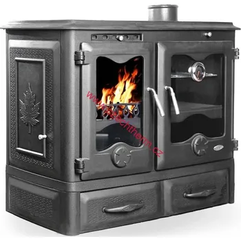 Sporák na tuhá paliva ADELA DELUXE 15 S odkouření 150mmm, nebo 130mm