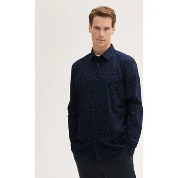 Pánská košile TOM TAILOR PÁNSKÁ SLIM FIT KOŠILE DL.RUKÁV - NAVY L
