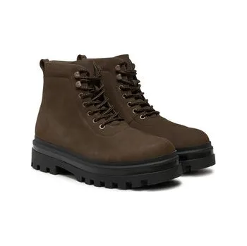 Pánská móda Calvin Klein Jeans Turistická obuv Lugged Laceup Boot Oxf Hiking Nb YM0YM01076 Hnědá 43