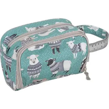Organizér galanterie Taška na háčkování - Ovečky ve svetru (Crochet bag with pocket Wooly pully)