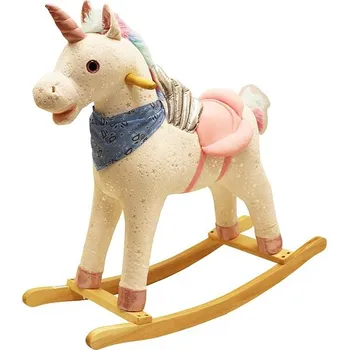 Houpací kůň Wiky Jednorožec houpací s efekty, duhový