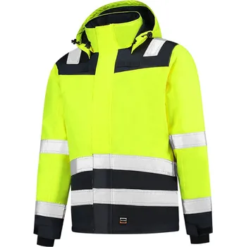 Pánská softshellová bunda TRICORP T51 Midi Parka High Vis Bicolor Pracovní bunda unisex 4XL fluorescenční oranžová T519819