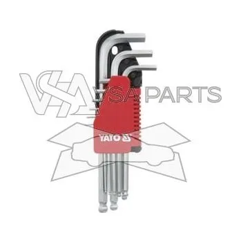 Dílna YATO Sada klíčů imbus s kuličkou, 9 ks