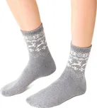 Šedé dámské froté ponožky Art.123 TK075, GRAY MELANGE Velikost: 38/40