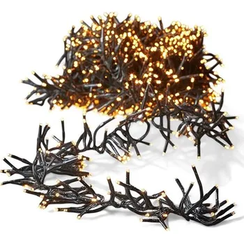 Vánoční dekorace Venkovní LED vánoční girlanda řetěz 5 m 250 led - teplá bílá