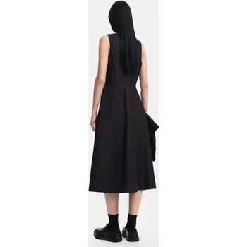 Dámská móda Desigual Sada mikina a šaty Oklahoma 24WWVW45 Černá Regular Fit XS