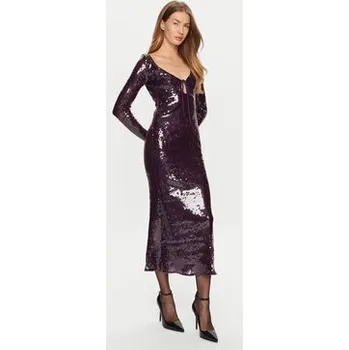 Dámské oblečení Bardot Koktejlové šaty 58859DB Fialová Regular Fit 12