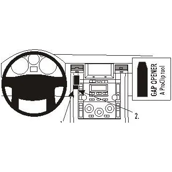 Brodit ProClip montážní konzole na palubní desku pro Land Rover Range Rover Sport 05-09, 853665