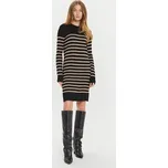 Brave Soul Úpletové šaty LKD-125HARPER Černá Regular Fit XS