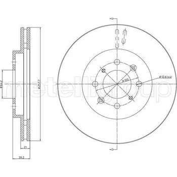 Brzdový kotouč Brzdový kotouč METELLI 23-1050C