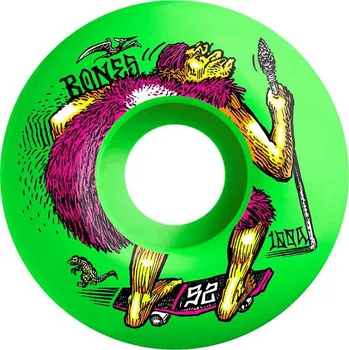 Kolečko na skateboard kolečka Bones OG Formula Neondrethal 100A V4 Wide - Green 52x34 mm