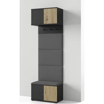 Šatní skříň Předsíňová stěna ROSS 5 Šedá I