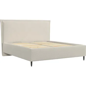 Postel Maison de Rêve Béžová čalouněná dvoulůžková postel CAPE COD L 140 x 200 cm s úložným prostorem