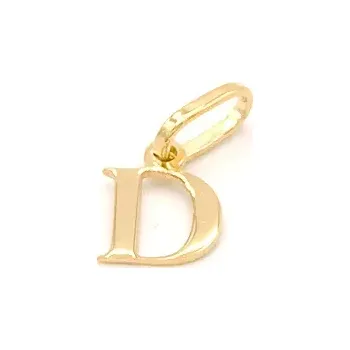 Přívěsek B&B Goldinvestic Zlatý přívěsek písmeno D 0,20g Žlutá