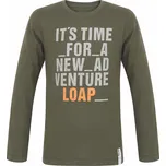 Chlapecké tričko - LOAP Binus, khaki Barva: Khaki, Velikost: 110-116