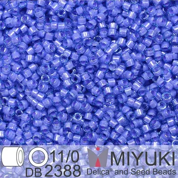Korálek Korálky Miyuki Delica 11/0. Barva Inside Dyed Lavender DB2388. Balení 5g