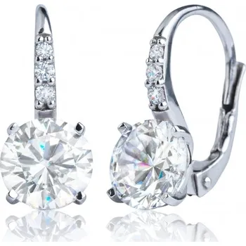 Šperk Couple, Elegantní náušnice Joyce, bílé zlato se zirkony, 585-66-3-0220.1B00.0.00.001.08