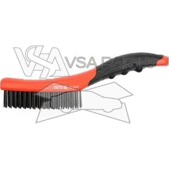 Drátěný kartáč YATO Kartáč drátěný ruční, L = 260 mm, 4 řady