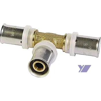 rozdělovač topení Lisovací T-kus pro vícevrstvé trubky Pex-al-pex COMISA průměr 20mm