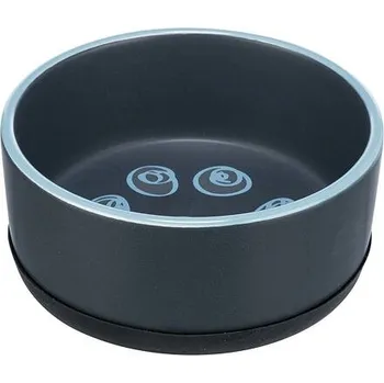 Miska pro psa Trixie Keramická miska s packou a gumovou základnou 0,4 l