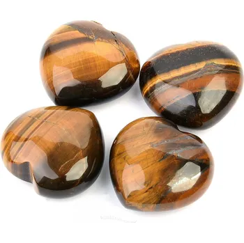 Přírodní kámen Srdce tygří oko 30mm