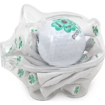 Dárková krabička SPORTIQUES dárkové balení pro golfistu - prasátko Good Luck Barva: Bílá