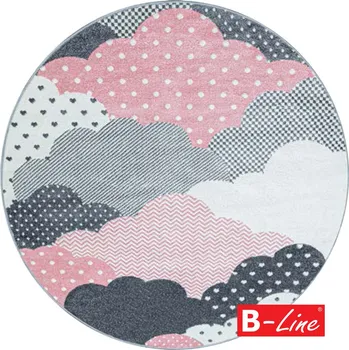 Koberec Ayyildiz Hali Kusový koberec BAMBI 820 Pink kruh Rozměr kruh 120 cm