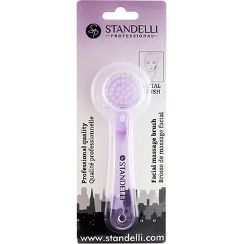 Standelli Professional Čisticí kartáček na pleť fialový 14 cm