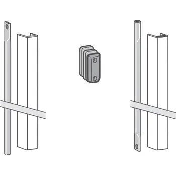 Dveřní kování DK - Komponenty panikového kování - Set závory s krytem PHX 04F WS - Bílá matná