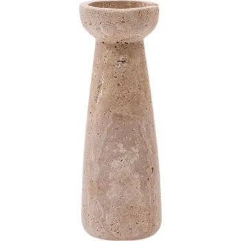 Svícen Béžový kamenný svícen Kave Home Magan 20 cm