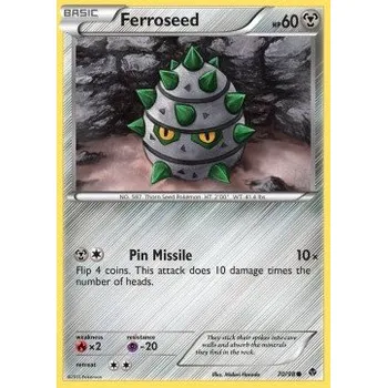 Karetní hra Pokémon EPO 70/98 Ferroseed - Emerging Powers Stav: Excellent, Verze: NORMAL