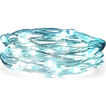 Vánoční dekorace Vnitřní USB mikro řetěz 5 m 50 led - studená bílá