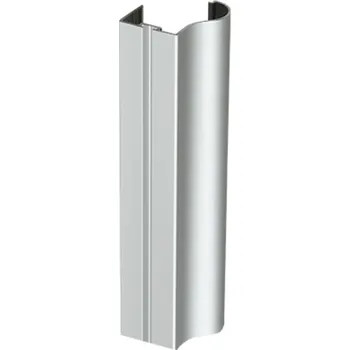 Nábytkové kování LAGUNA Úchytový profil OMEGA-R BRUSH eloxovaný hliník