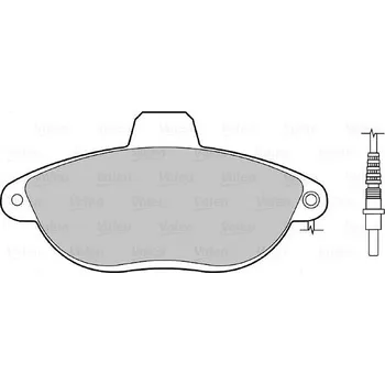 Brzdová destička VALEO Brzdové destičky 598073