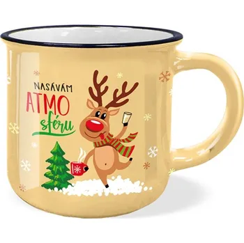Nekupto Vánoční dárkový hrnek 370 ml - Nasávám atmosféru