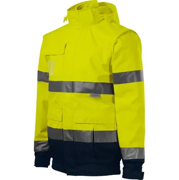 Pánská softshellová bunda RIMECK 5V2 HV Guard 4 in 1 Bunda unisex L fluorescenční žlutá 5V29715