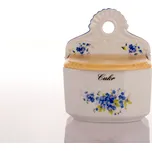 Český porcelán, a.s., Dubí Dóza závěsná s nápisem Cukr, 700 ml, pomněnky, Český porcelán