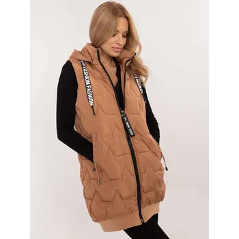 Dámská vesta Prošívaná vesta Skorp hnědá EU velikost: XL