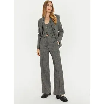 ViCOLO Kalhoty z materiálu TS0513 Šedá Regular Fit S